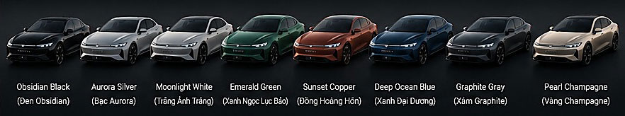 8 màu ngoại thất DREAMERA X